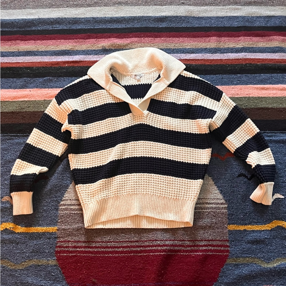 Brand: Madewell, Size: Small, Color: Navy Blue & White